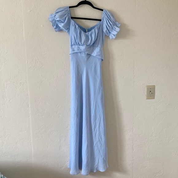 Saints + secrets baby blue DINAH MIDI DRESS - Picture 4 of 9